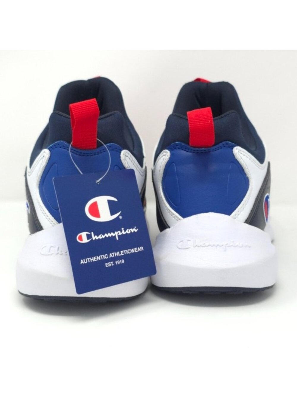 Champion Legend Lo Red/Navy/White Slip-On Sneakers - Picture 5 of 9